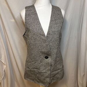 Vintage Liz Clairborne Collection V Neck Lace Womens Knit Vest No Sleeve
